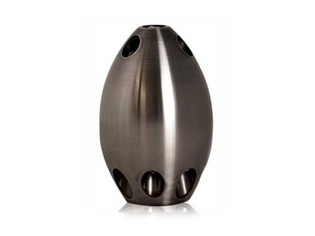 Яйцевидная насадка с дополнительными передними струями для полной промывки засоров Яйцевидная насадка с дополнительными передними струями для полной промывки засоров